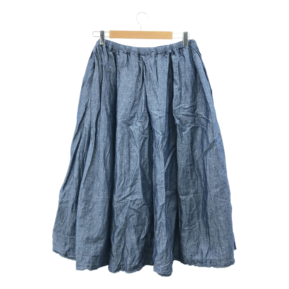 紗布# / 紗布 | 抽繩褶皺蓬鬆長裙 | F | 藍色 | 女款