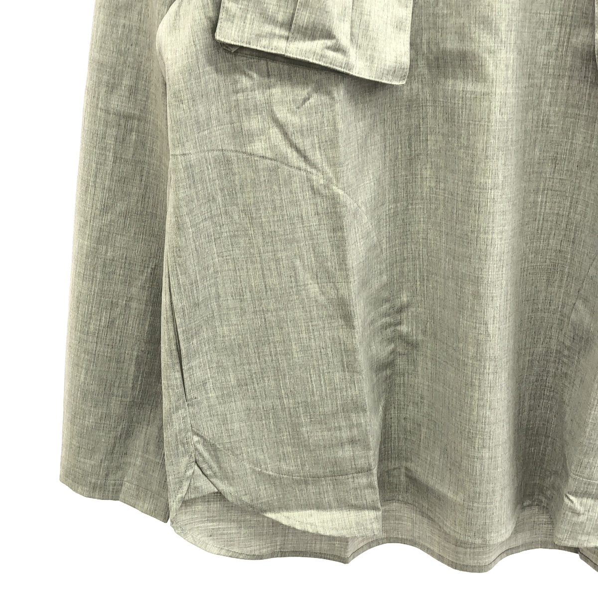 [New] prasthana / Prasthana | lace up fatigue shirt / shirt | M | Gray | Men's