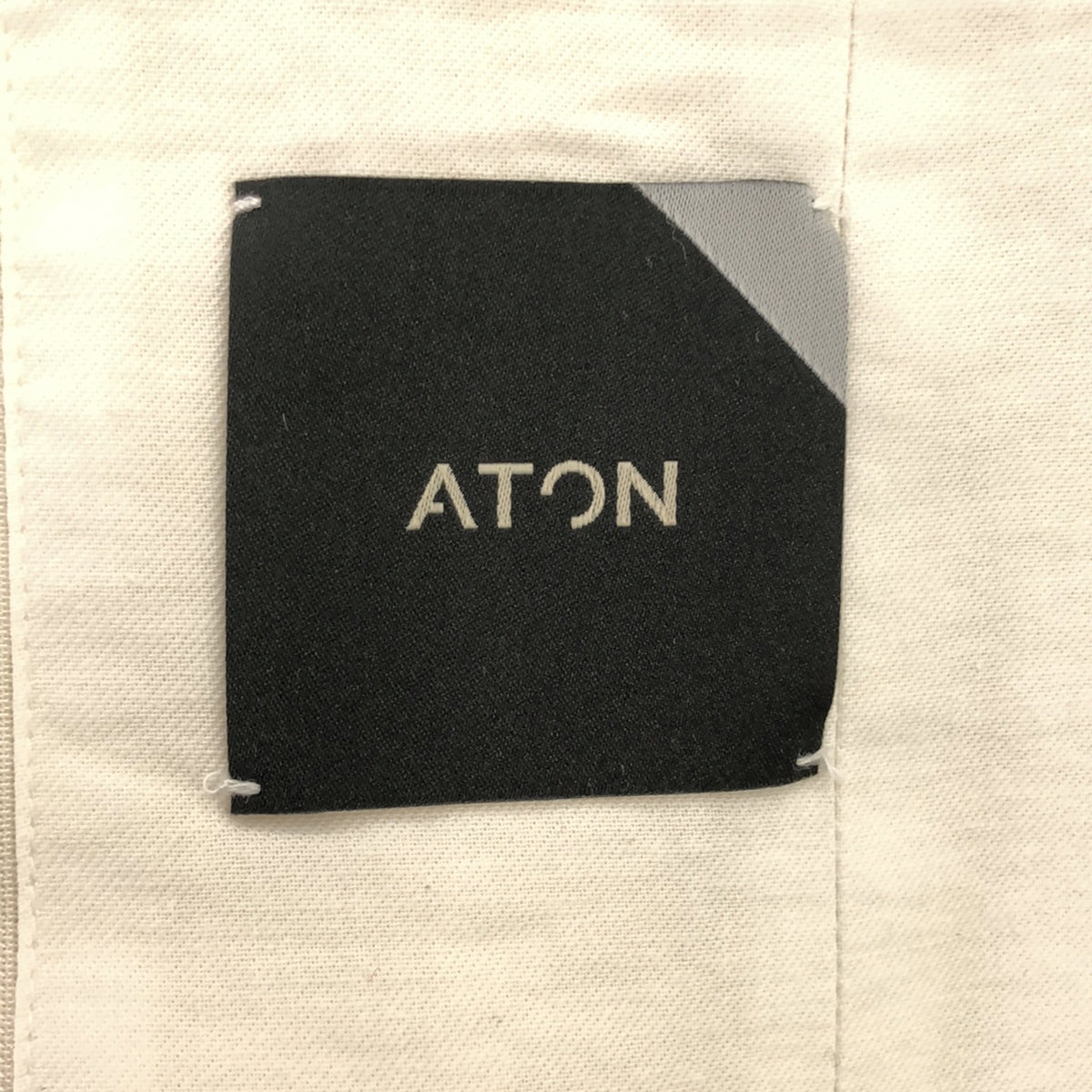 ATON / 에이턴 | COTTON SEER SUCKER 하이 웨스트 스커트 | 2 | WARM WHITE | 여성