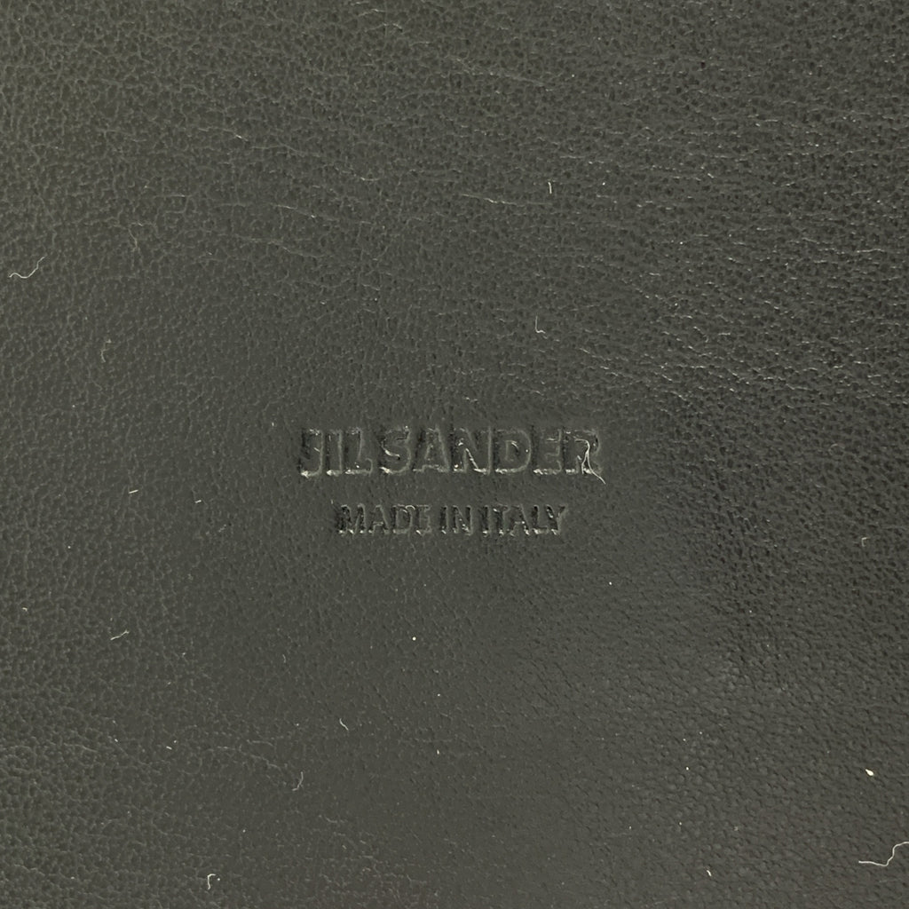 JIL SANDER / 질 썬더 | 인쇄 총 무늬 PVC 와이드 토트 백 | 블랙 | 여성