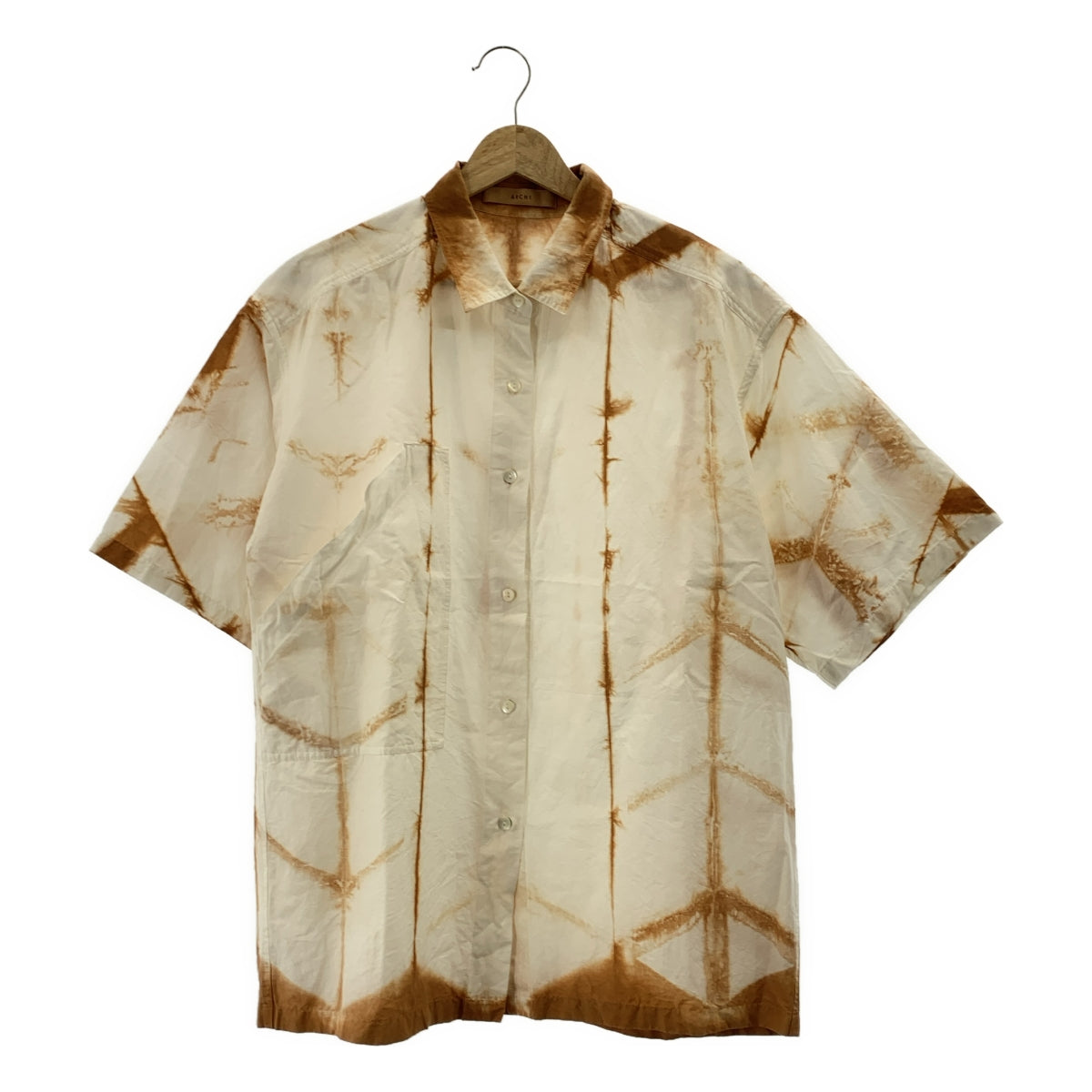 ARCHI / アーキ | PLANT DYEING SHIRTS コットン シルク 草木染め 半袖シャツ | M | レディース