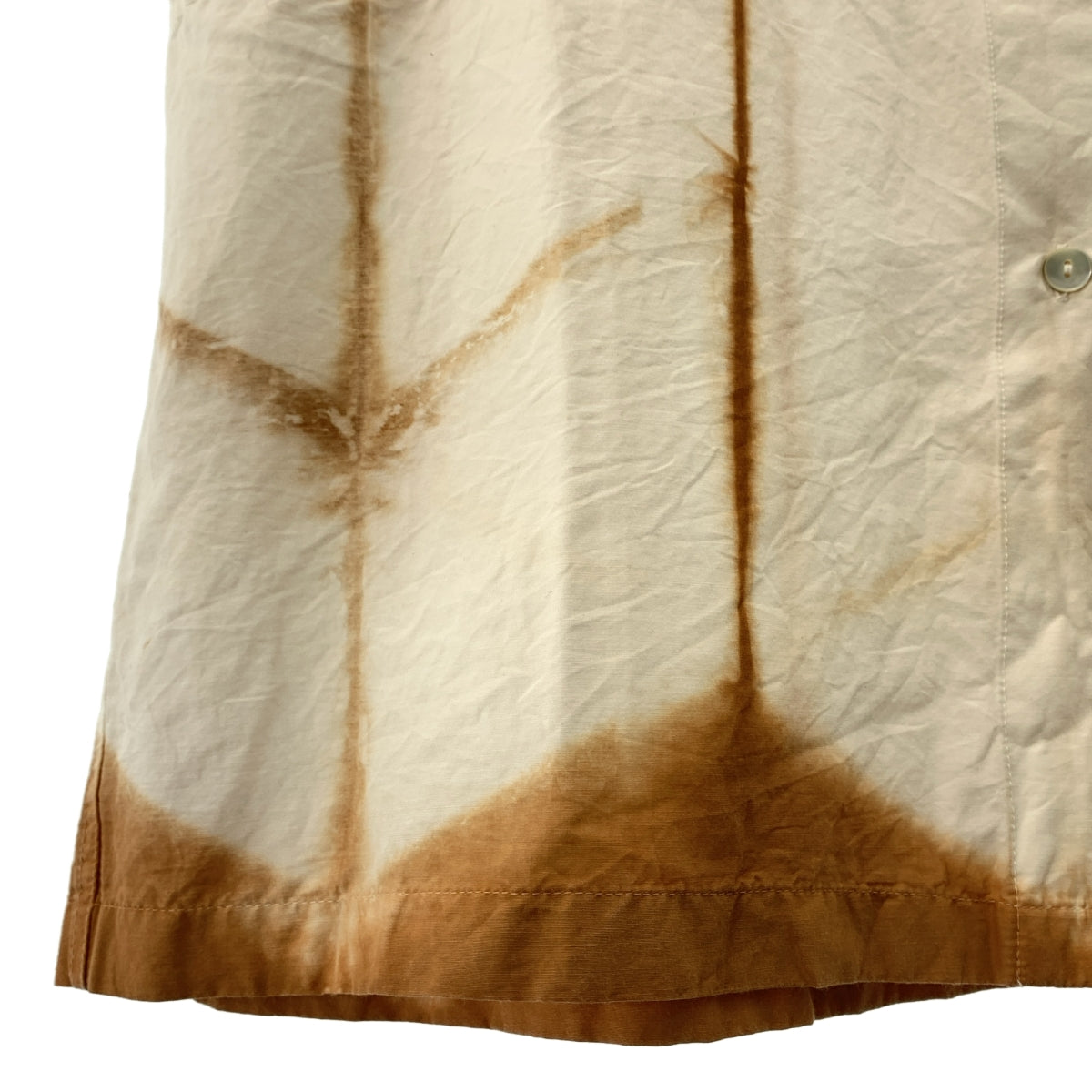 ARCHI / アーキ | PLANT DYEING SHIRTS コットン シルク 草木染め 半袖シャツ | M | レディース