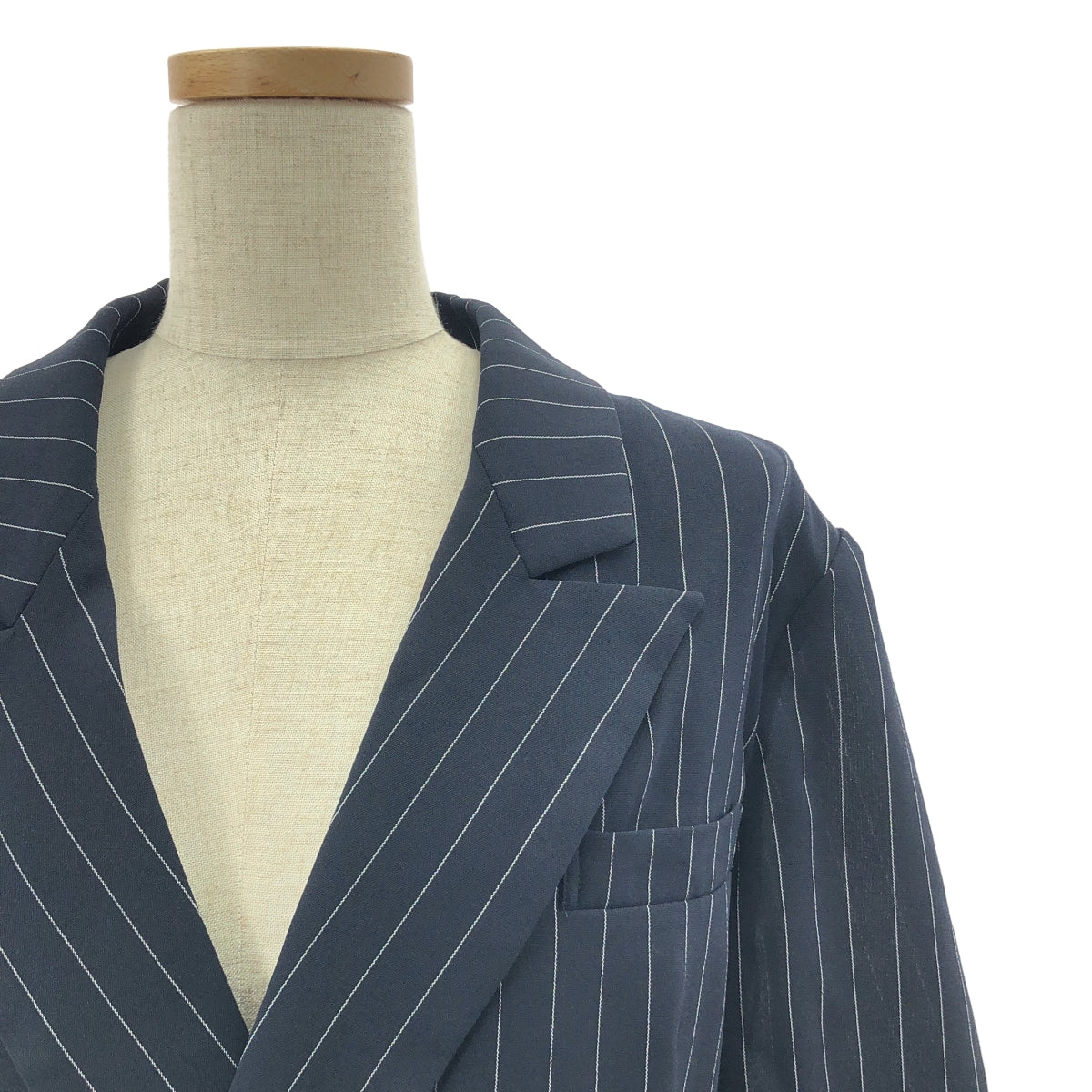 [狀況極佳] AMERI | 後簾式開放式 HS 外套 | 單排扣外套 | 小尺寸 | 海軍藍 | 女款