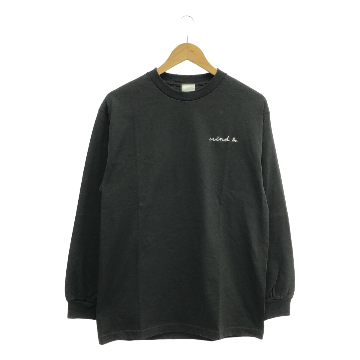 【美品】  WIND AND SEA / ウィンダンシ― | 2018SS | LONG SLEEVE CUT SEWN E ロングスリーブ Tシャツ | M | ブラック | メンズ