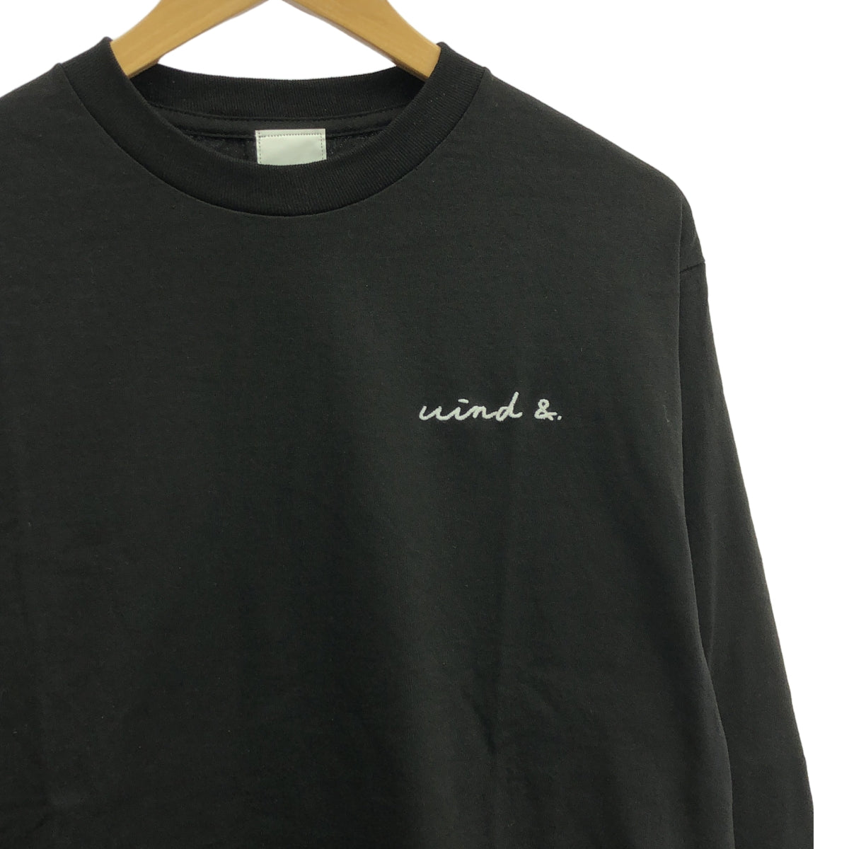 【美品】  WIND AND SEA / ウィンダンシ― | 2018SS | LONG SLEEVE CUT SEWN E ロングスリーブ Tシャツ | M | ブラック | メンズ