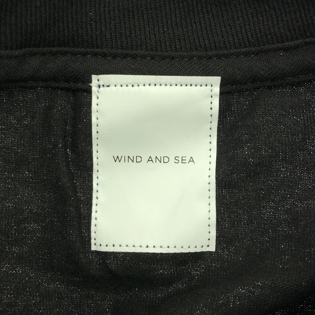 【美品】  WIND AND SEA / ウィンダンシ― | 2018SS | LONG SLEEVE CUT SEWN E ロングスリーブ Tシャツ | M | ブラック | メンズ