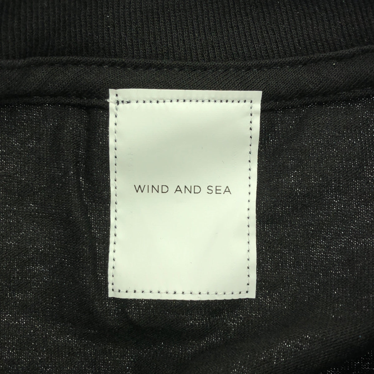 【美品】  WIND AND SEA / ウィンダンシ― | 2018SS | LONG SLEEVE CUT SEWN E ロングスリーブ Tシャツ | M | ブラック | メンズ