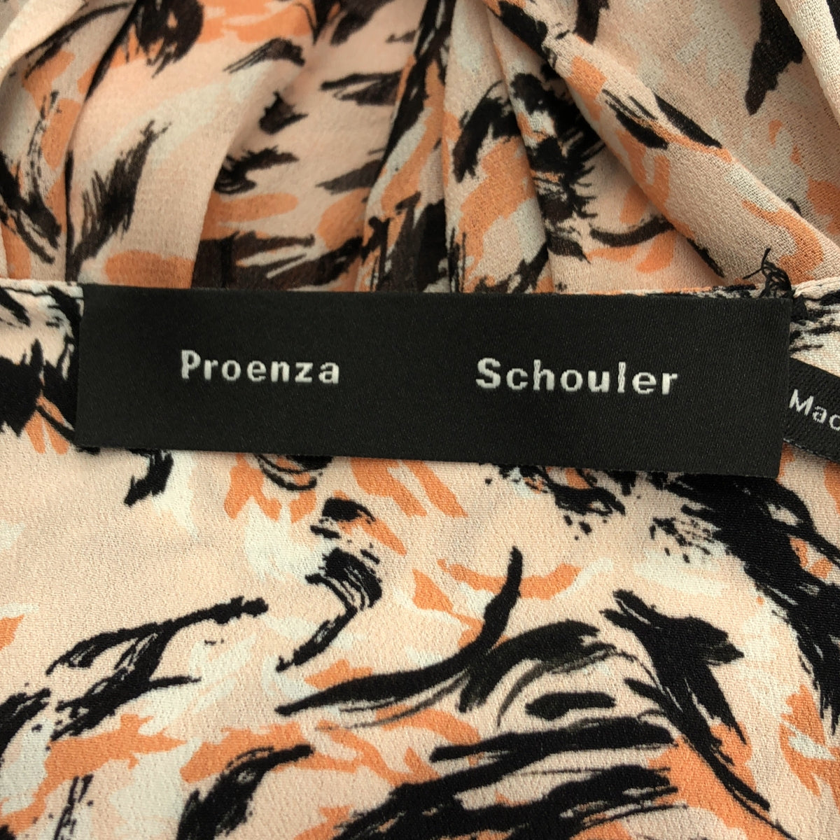Proenza Schouler | 人造絲全身印花褶皺蓬鬆洋裝 | 0 |