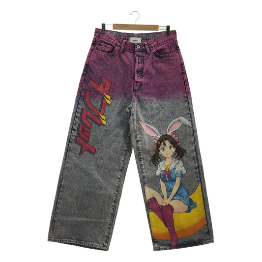 doublet / ダブレット | 2025SS | ANIME HAND PAINTING DENIM PANTS / 染め加工 デニム ワイドパンツ | M | メンズ