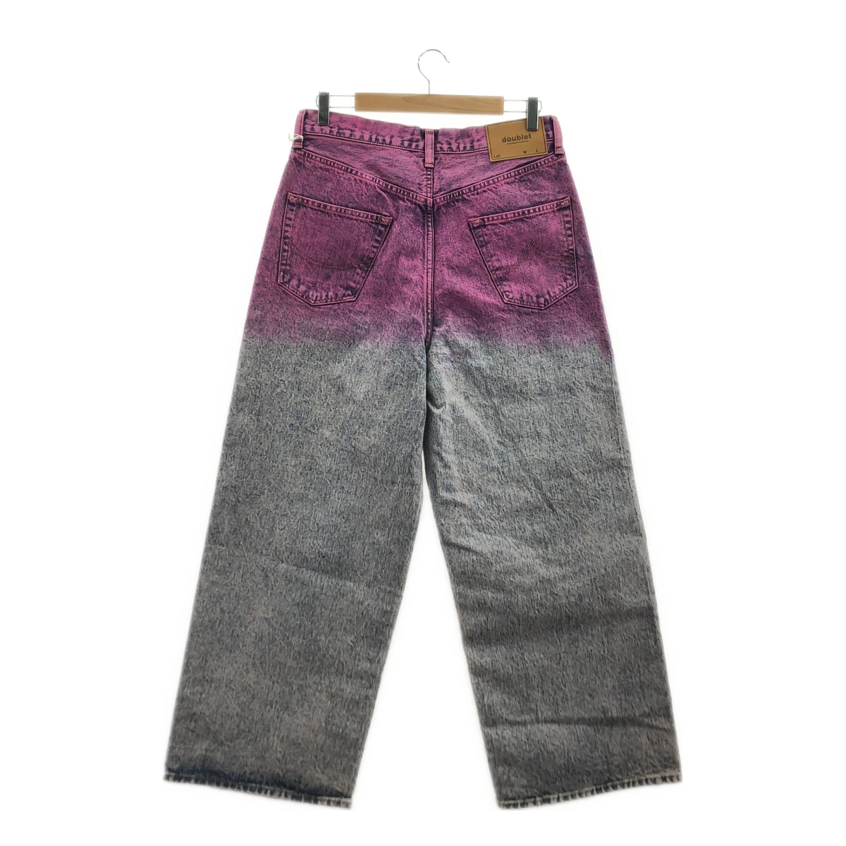 doublet / ダブレット | 2025SS | ANIME HAND PAINTING DENIM PANTS / 染め加工 デニム ワイドパンツ | M | メンズ