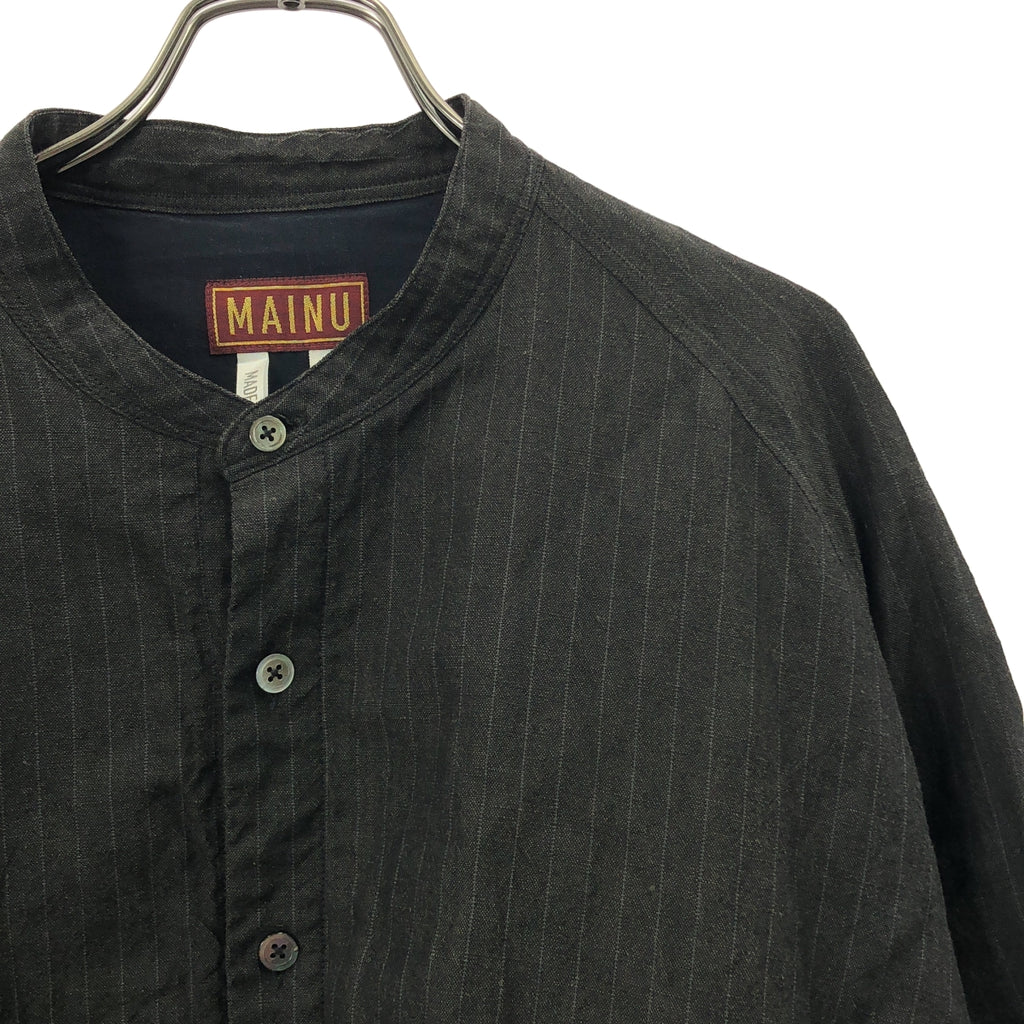 MAINU / 마인 | 스트라이프 밴드 컬러 셔츠 재킷 | 1 | 남성
