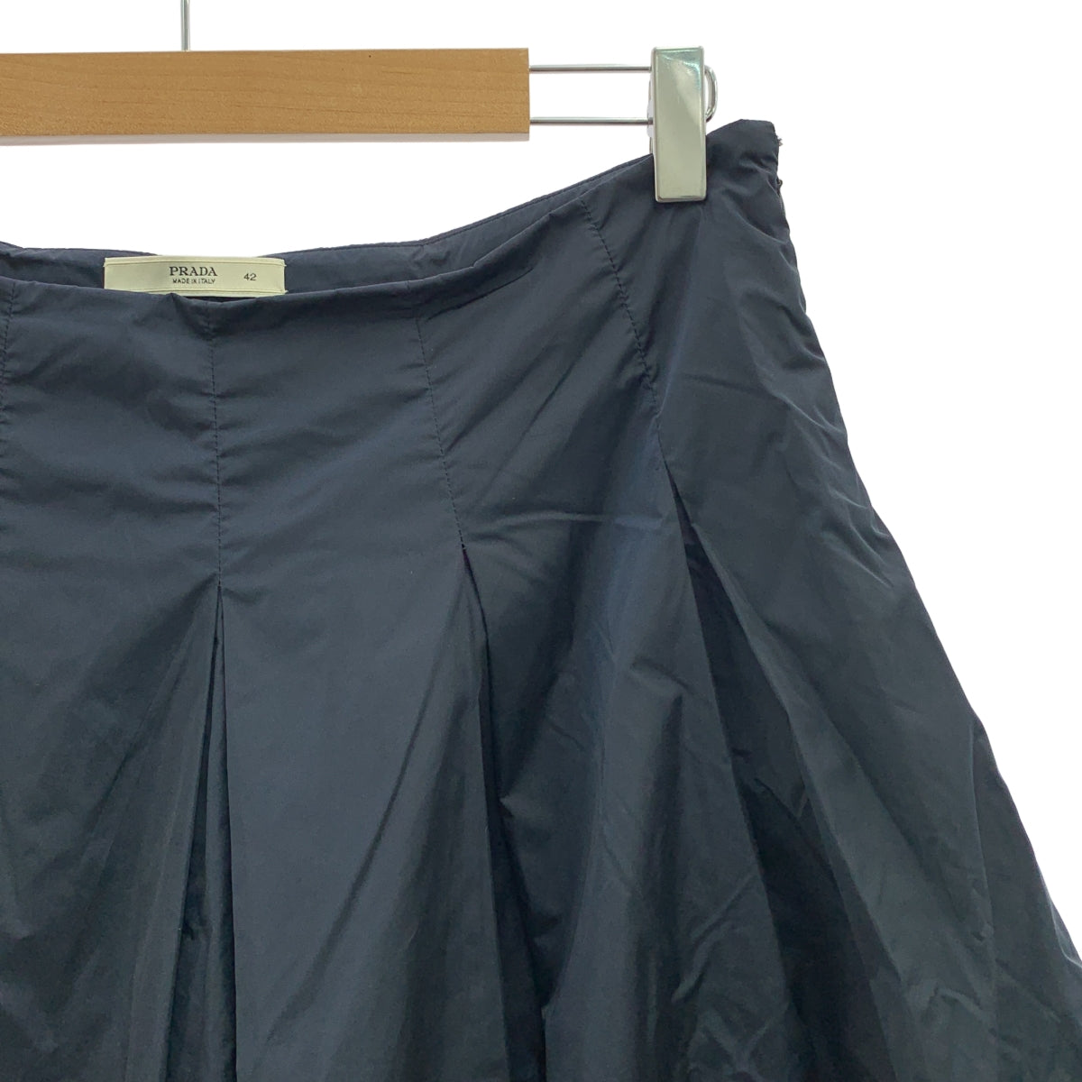 PRADA / プラダ | サイドジップ ボリューム スカート / 裏地付き | 42 | レディース