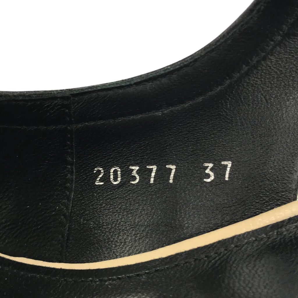 【美品】  DRIES VAN NOTEN / ドリスヴァンノッテン | オープントゥ アンクルストラップ ヒールサンダル | 37 | アイボリー/ブラック | レディース