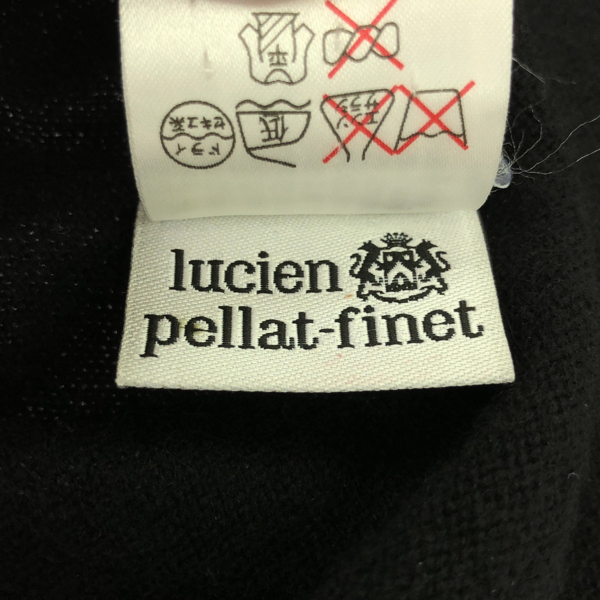 lucien pellat-finet / ルシアンペラフィネ | カシミヤ スワロフスキー スカル ニット | M | メンズ