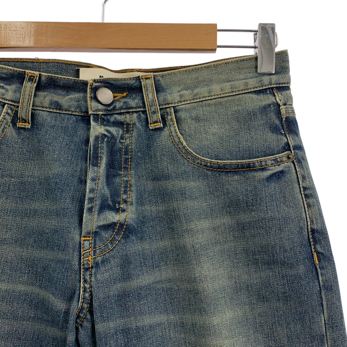 MARNI / マルニ | COMMESSA ダメージ加工 テーパード デニムパンツ | 30 | インディゴ | メンズ