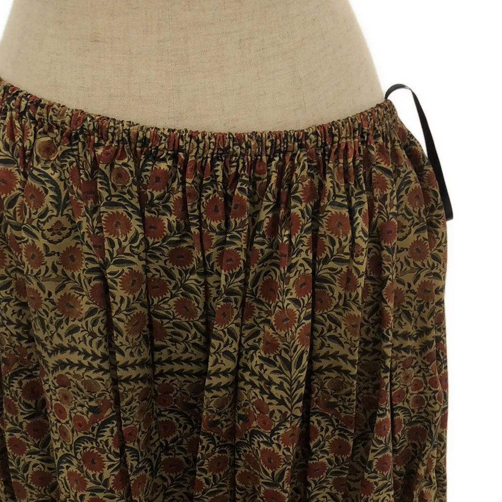 【美品】  BAUME / ボーメ | 総柄 レーヨン カットアウト ギャザー ワンピース | 36 | マルチカラー | レディース