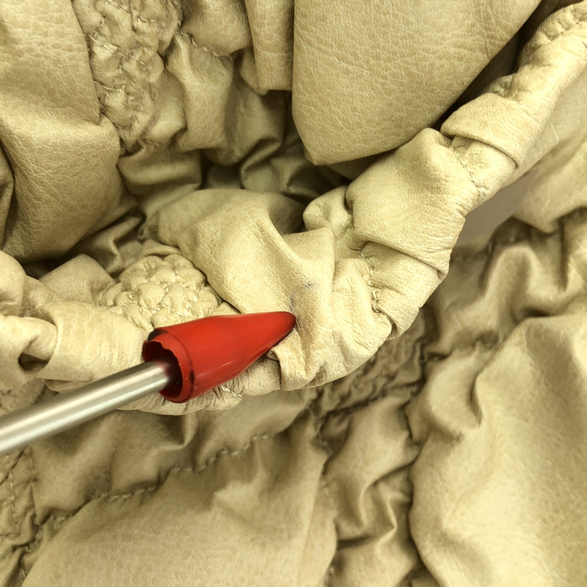 malamute / マラミュート | ワイドカラー ショートジャケット | F | ベージュ | レディース