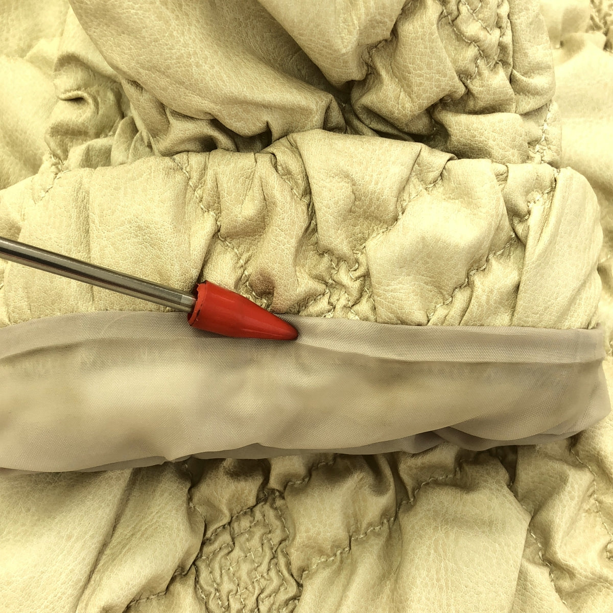 malamute / マラミュート | ワイドカラー ショートジャケット | F | ベージュ | レディース