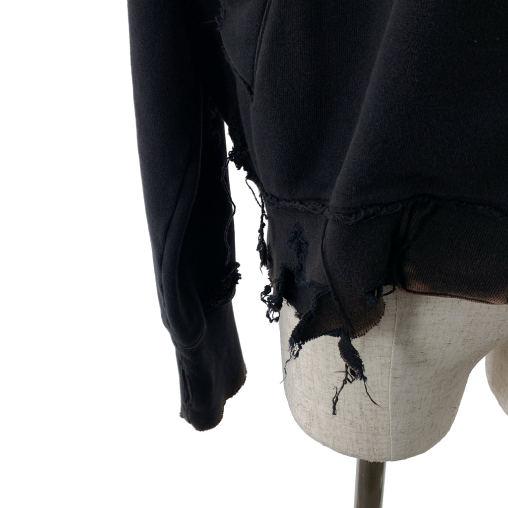 SUBLATIONS / サブレーション | SLANT ZIP DAMAGED PARKA / 染め加工 デストロイ スウェット フーディ | 1 | メンズ