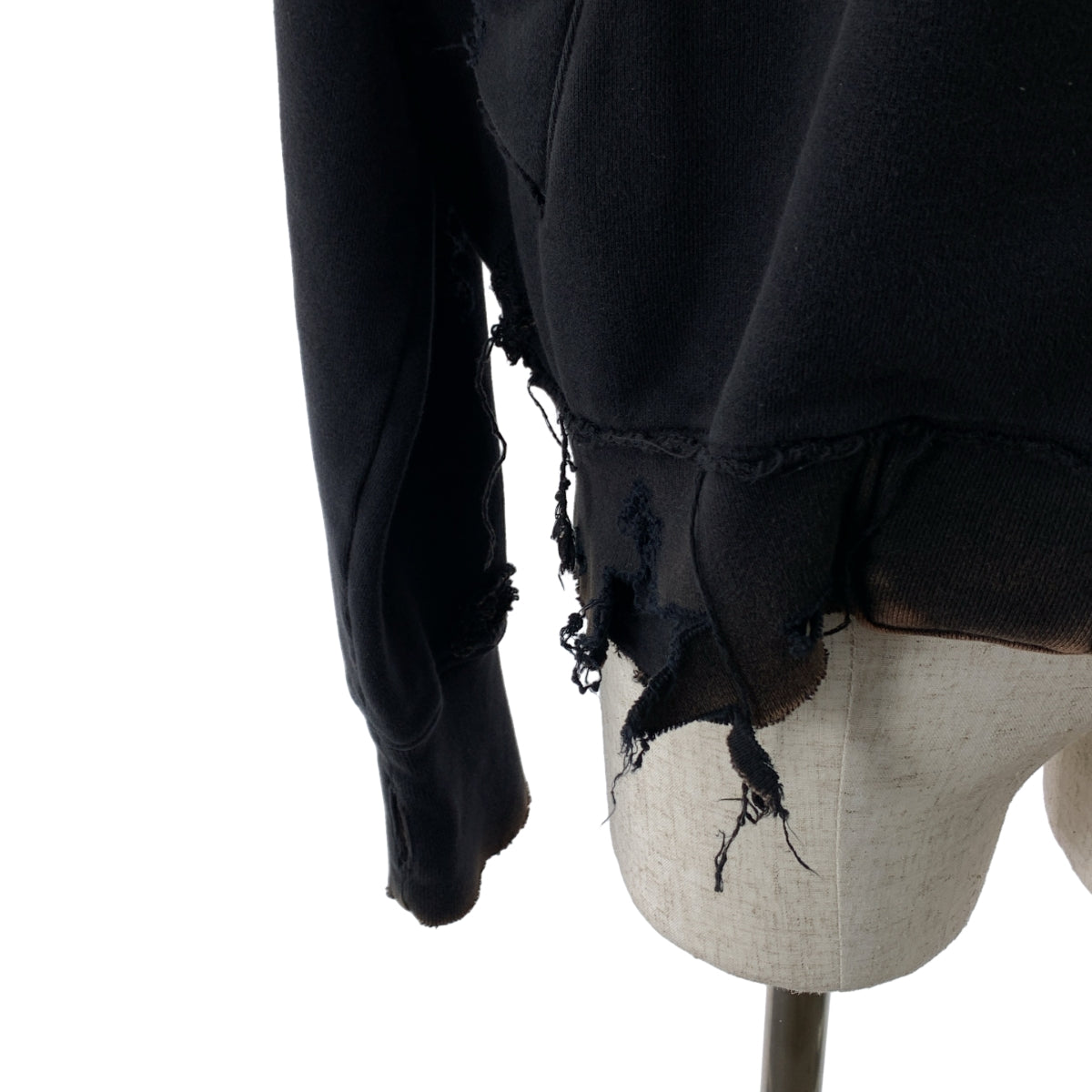 SUBLATIONS / サブレーション | SLANT ZIP DAMAGED PARKA / 染め加工 デストロイ スウェット フーディ | 1 | メンズ