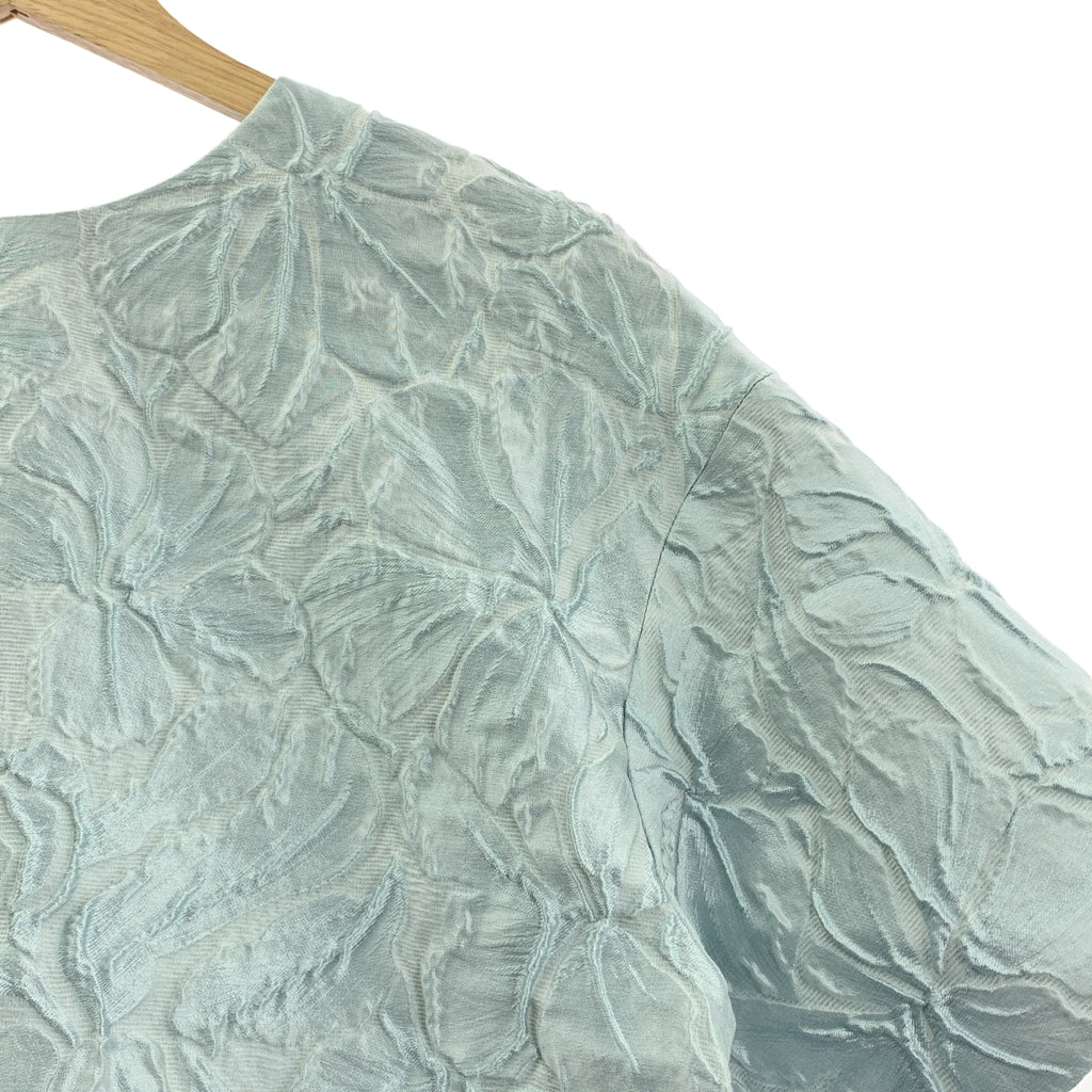 ADORE / アドーア | フラワー ショートスリーブ プルオーバー ブラウス シャツ | 38 | レディース