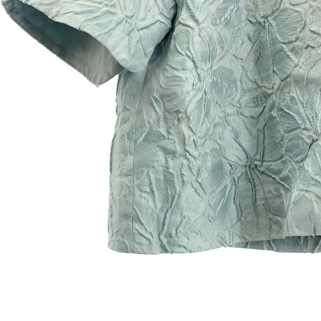 ADORE / アドーア | フラワー ショートスリーブ プルオーバー ブラウス シャツ | 38 | レディース