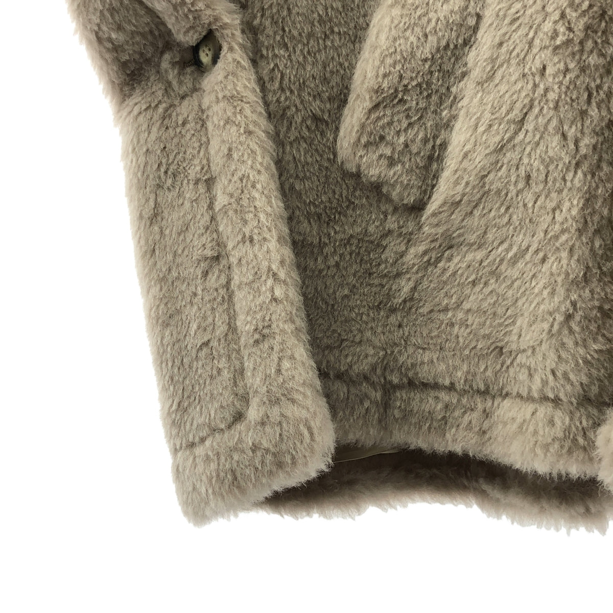[全新] Max Mara | TEBE 泰迪熊斗篷 | F 碼 | 米色 | 女款