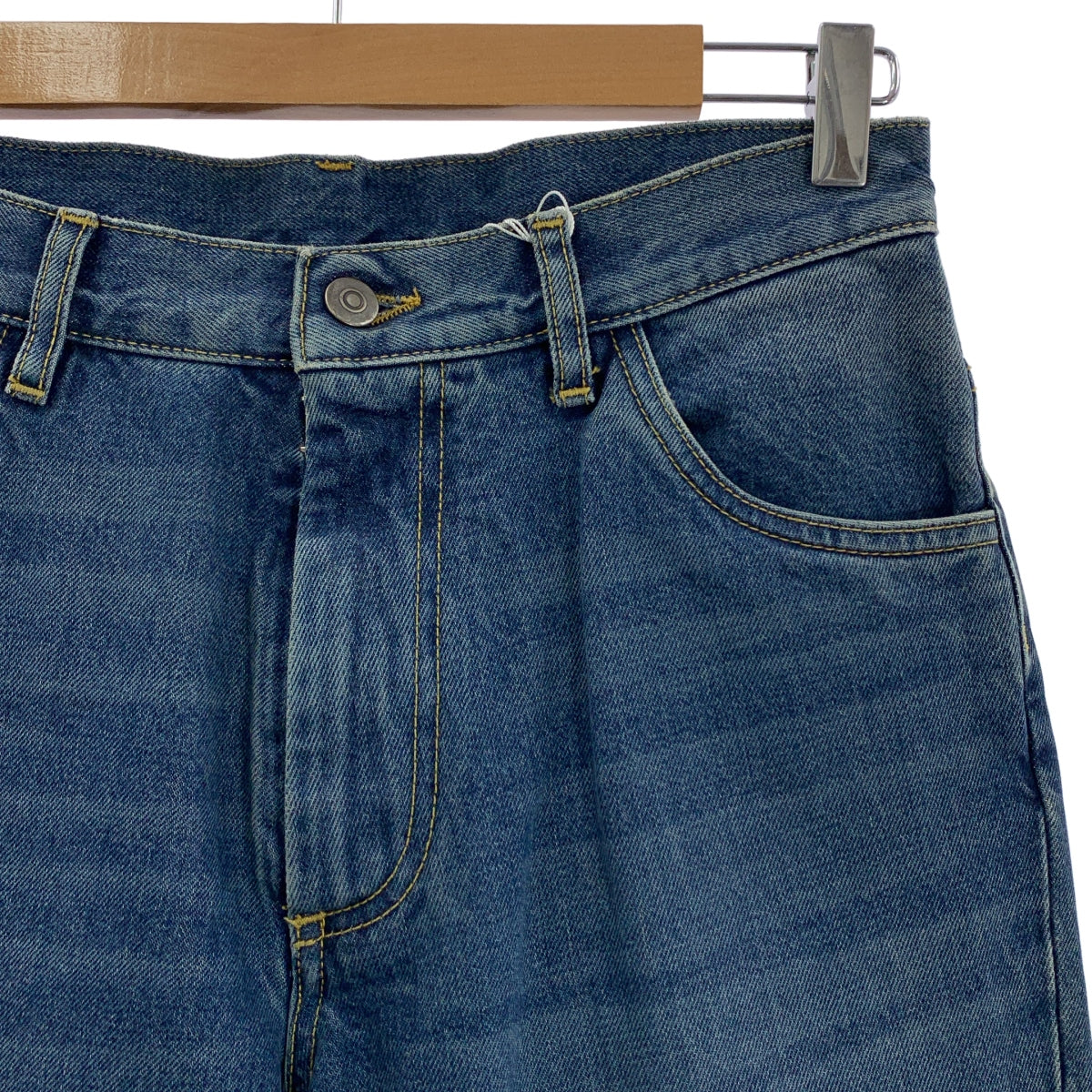 【美品】  Maison Margiela / メゾンマルジェラ | 2022SS | ウォッシュ加工 ジップフライ フレア デニム パンツ | 36 | インディゴ | レディース
