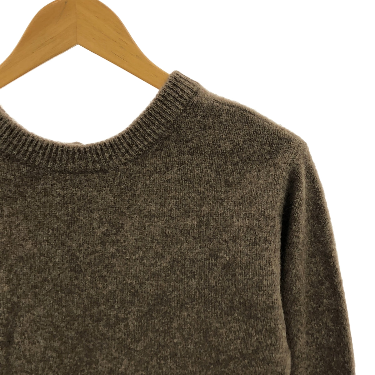 CLANE / クラネ | 2023AW | W FACE HALF ZIP YAK KNIT TOPS ダブルフェイス ハーフジップ ニット | 1 | ブラウン | レディース