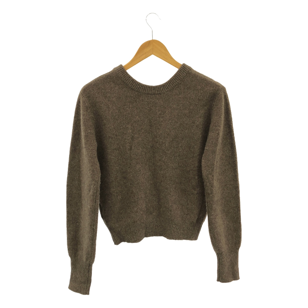 CLANE / クラネ | 2023AW | W FACE HALF ZIP YAK KNIT TOPS ダブルフェイス ハーフジップ ニット | 1 | ブラウン | レディース