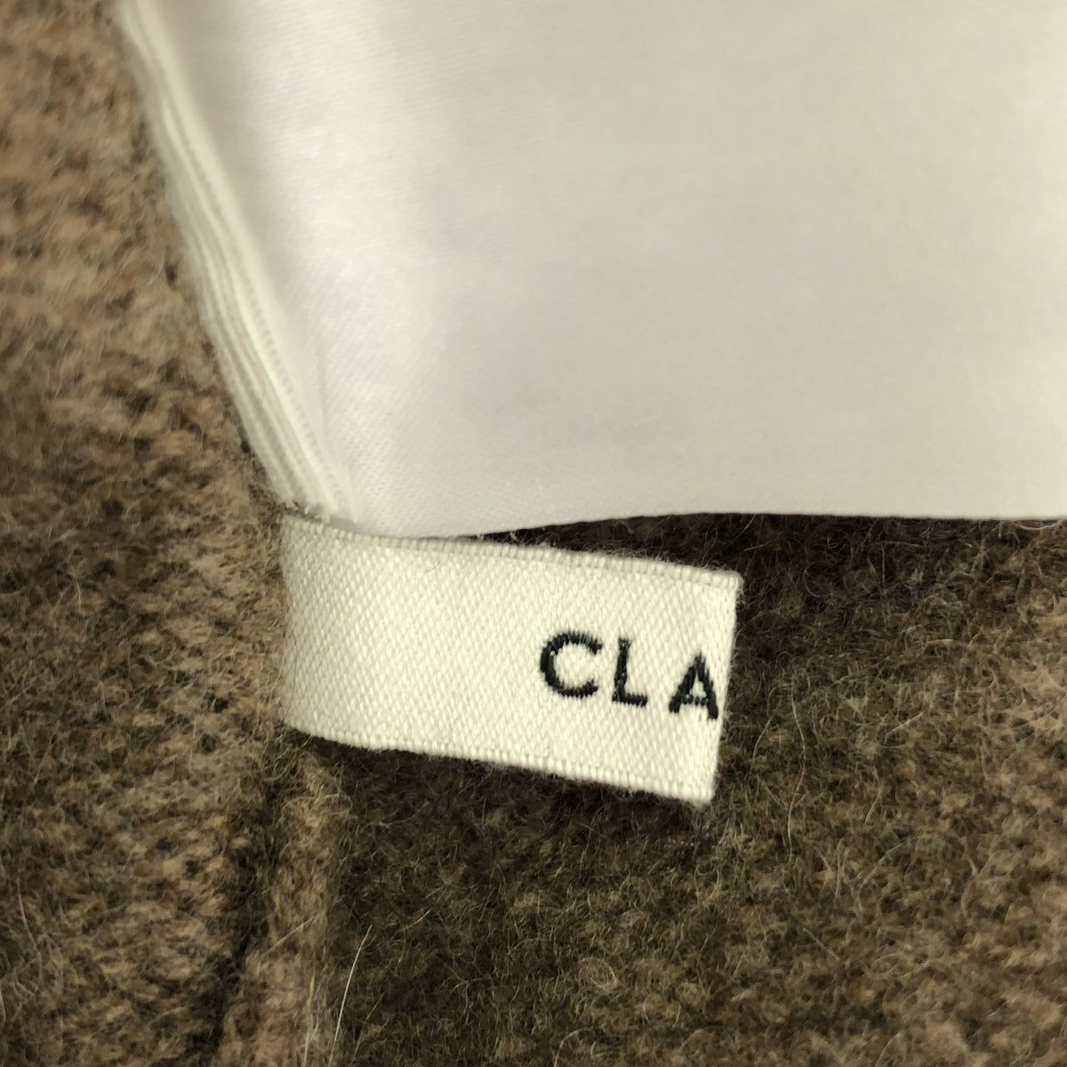 CLANE / クラネ | 2023AW | W FACE HALF ZIP YAK KNIT TOPS ダブルフェイス ハーフジップ ニット | 1 | ブラウン | レディース