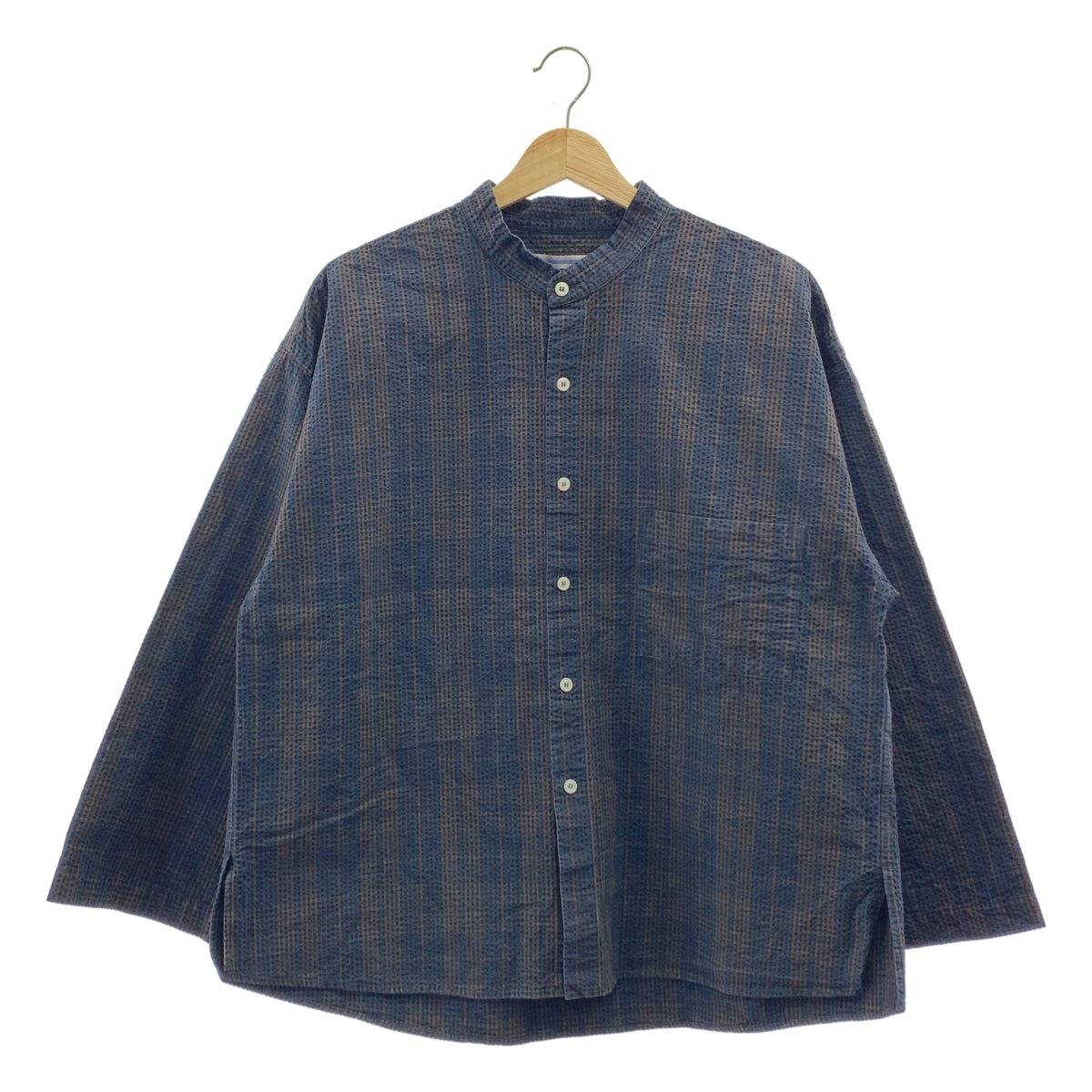 Cristaseya | 條紋泡泡紗睡衣襯衫 | L碼 | 男款