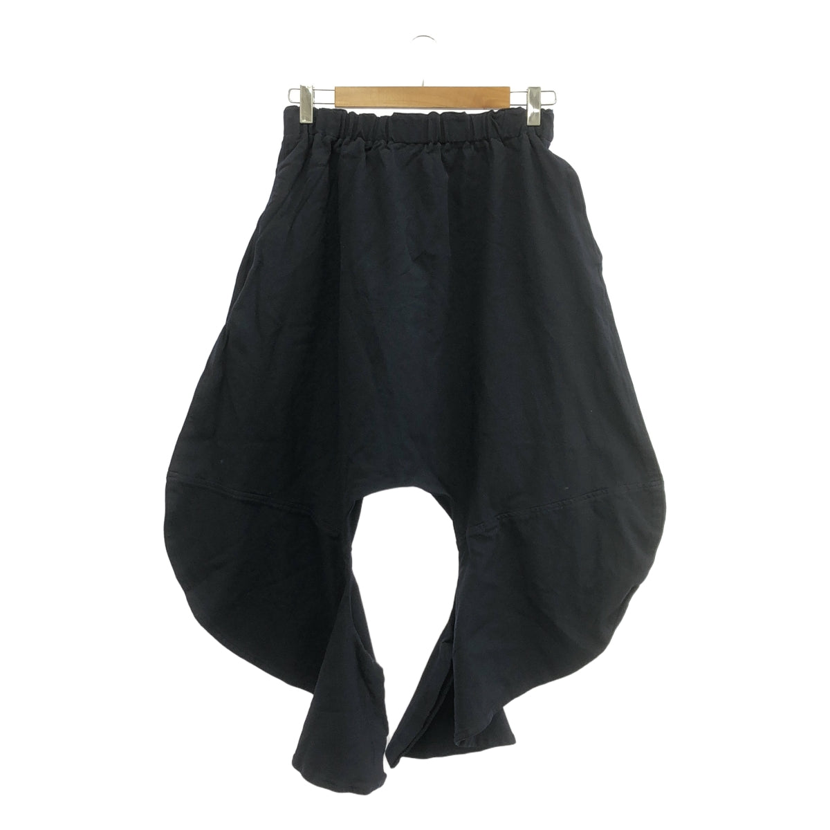 COMME des GARCONS / 컴데 갤슨 | 2010AW | 폴리 에스테르 융합 변형 입체 드로우 스트링 팬츠 | S | 네이비 | 여성