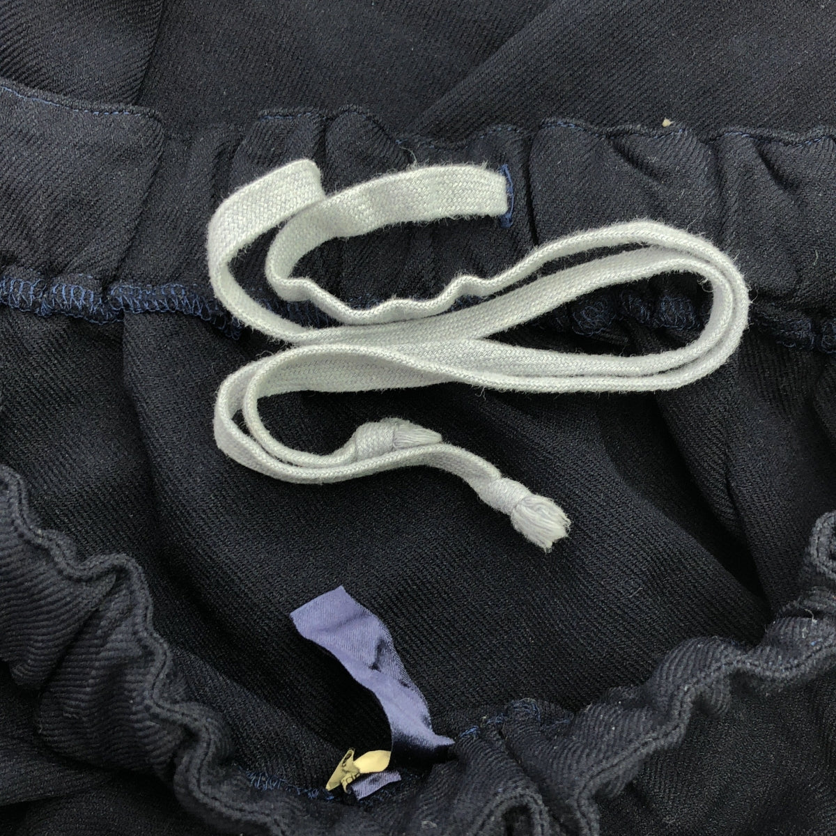 COMME des GARCONS | 2010AW | 聚酯縮水變形3D抽繩褲 | S | 海軍藍 | 女款