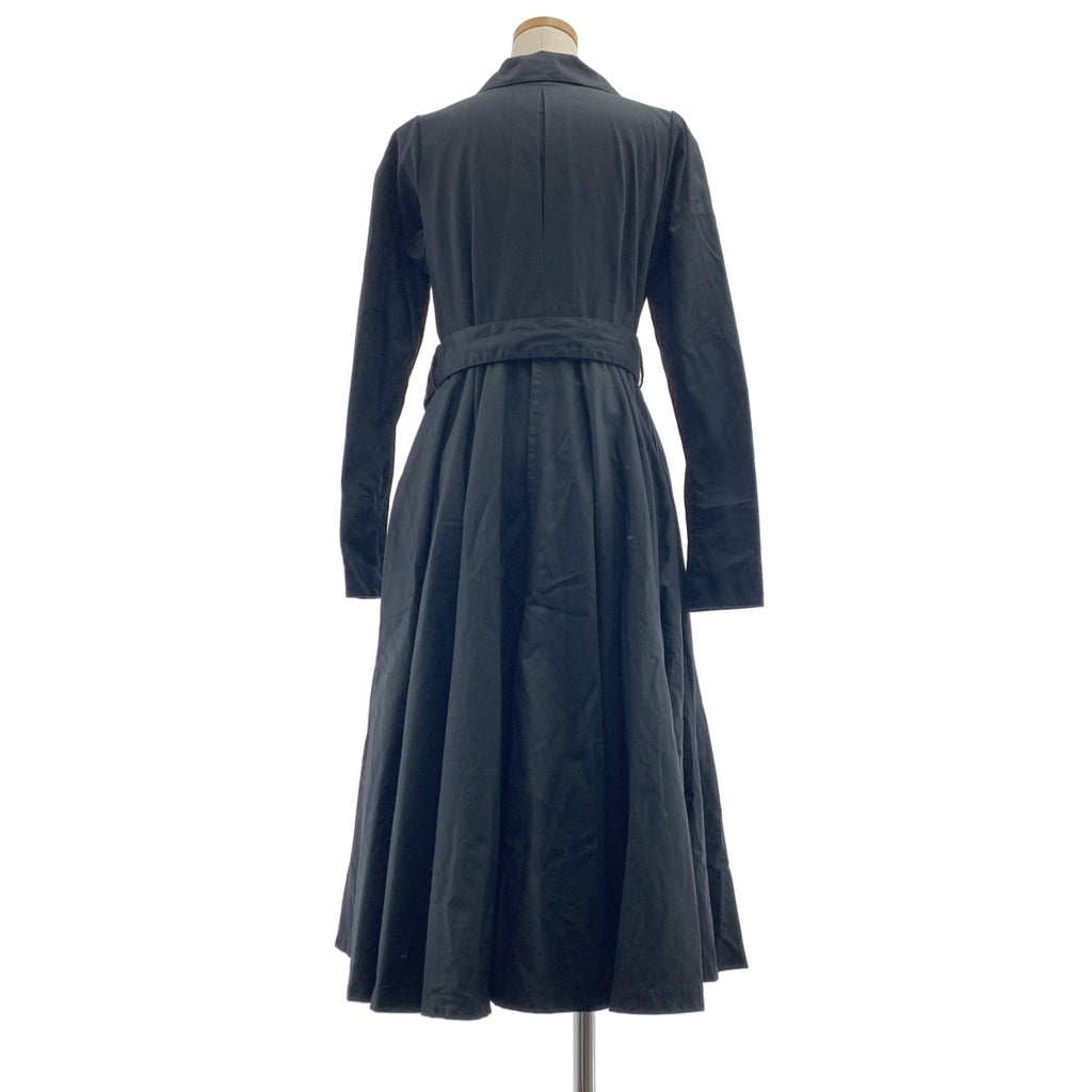 foufou | THE DRESS 繫帶襯衫裙 | 0 號 | 黑色 | 女裝