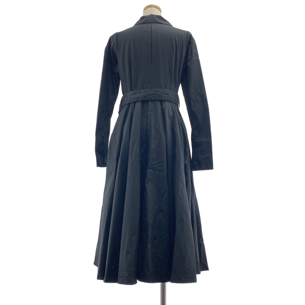 foufou | THE DRESS 繫帶襯衫裙 | 0 號 | 黑色 | 女裝