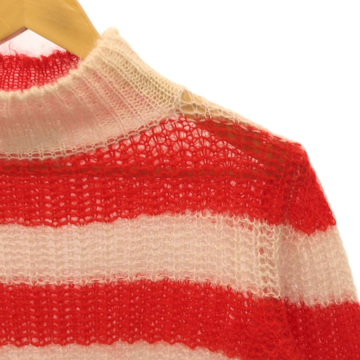 forte_forte / Forte Forte | Mohair Striped Knit | 1 | Red/Pink | Women's