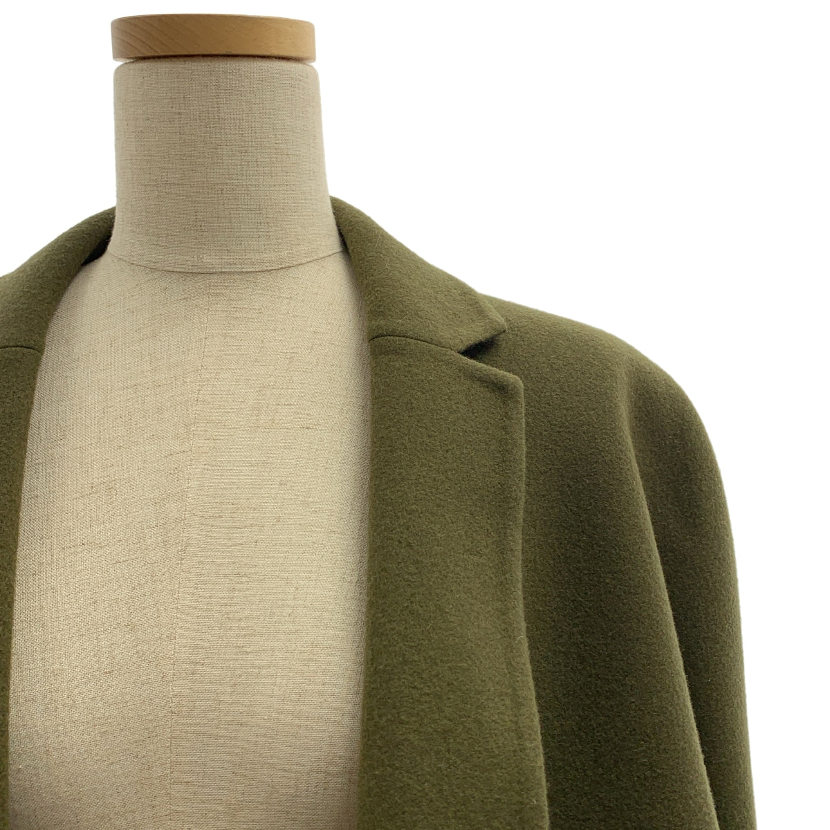 【成色極佳】MADISON BLUE | 蝙蝠袖大衣 / 羊毛無扣大衣 | 尺寸 01 (S) | 卡其色 | 女款