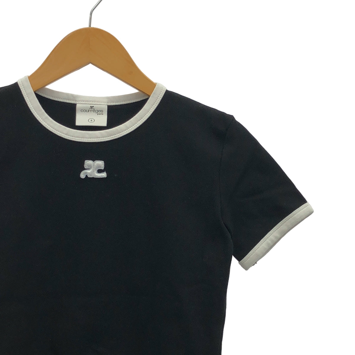 COURREGES | 單點標誌圓領T卹 | S碼 | 女款