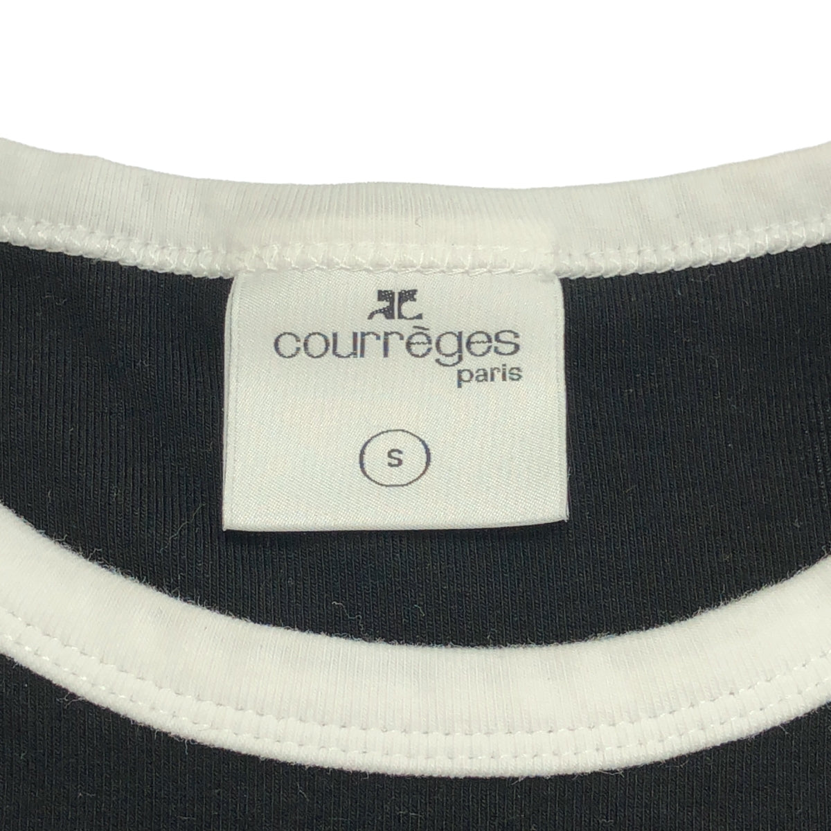 COURREGES | 單點標誌圓領T卹 | S碼 | 女款