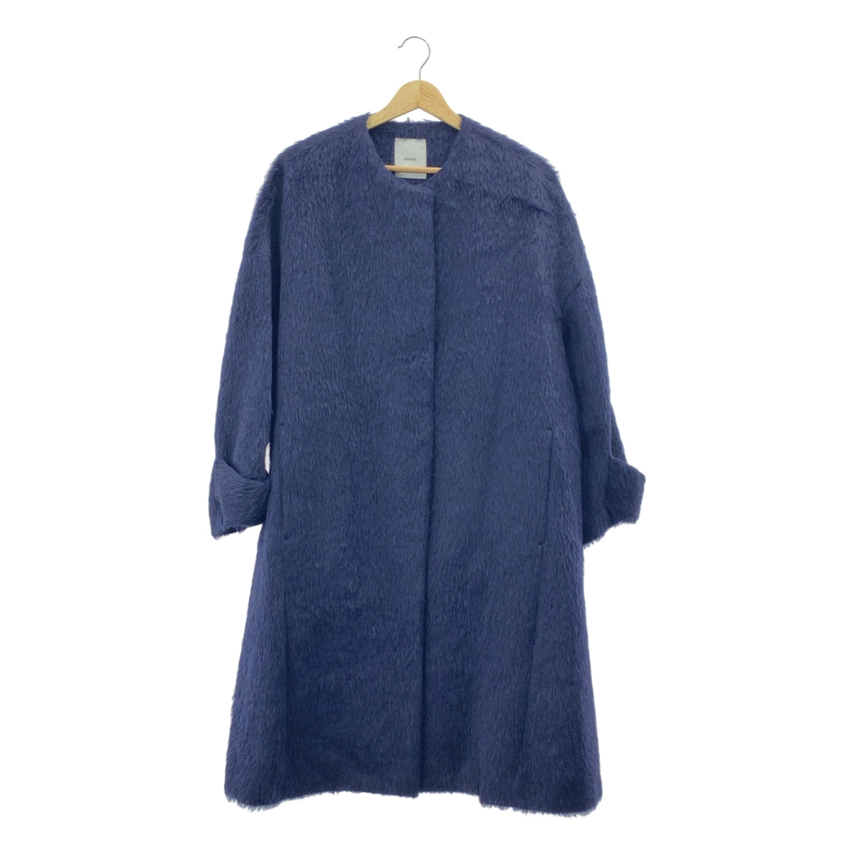 エブール　アルパカシャギーノーカラーコート ebure】 アルパカシャギーコート | ファッション TOPICS | 松坂屋