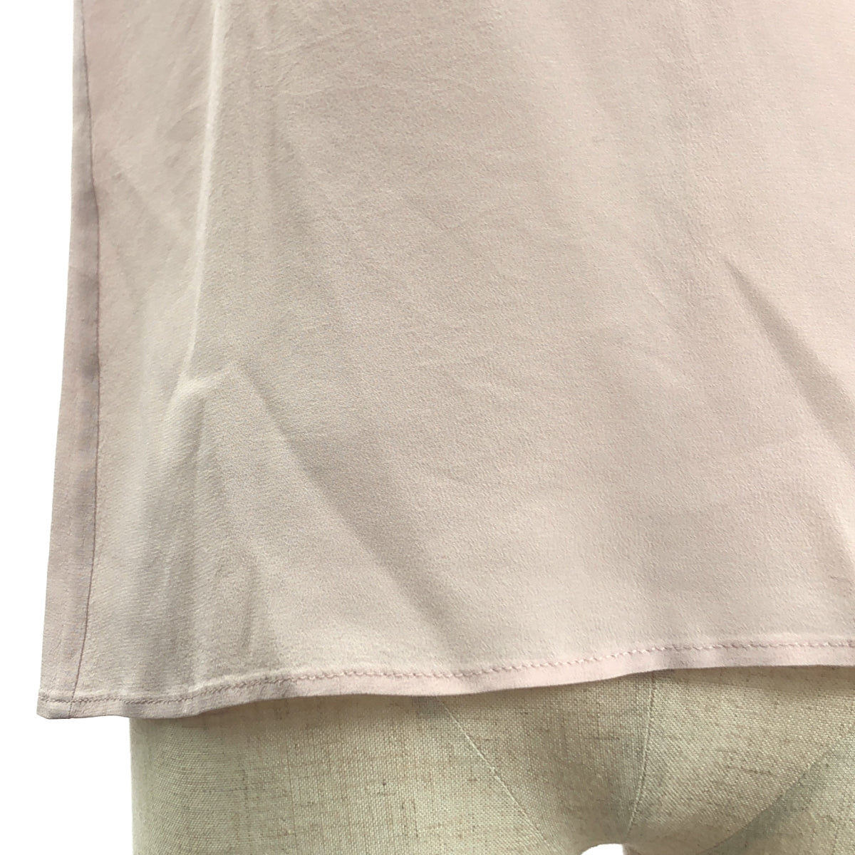 miu miu / ミュウミュウ | バックボタン ノースリーブシャツ | 40 | ライトピンク | レディース