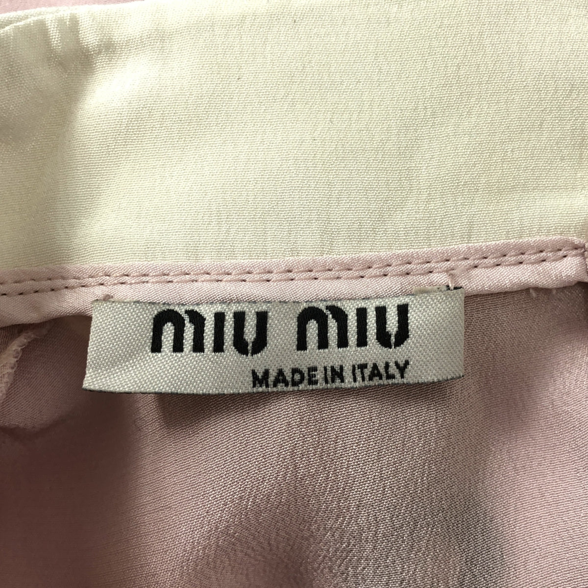 miu miu / ミュウミュウ | バックボタン ノースリーブシャツ | 40 | ライトピンク | レディース