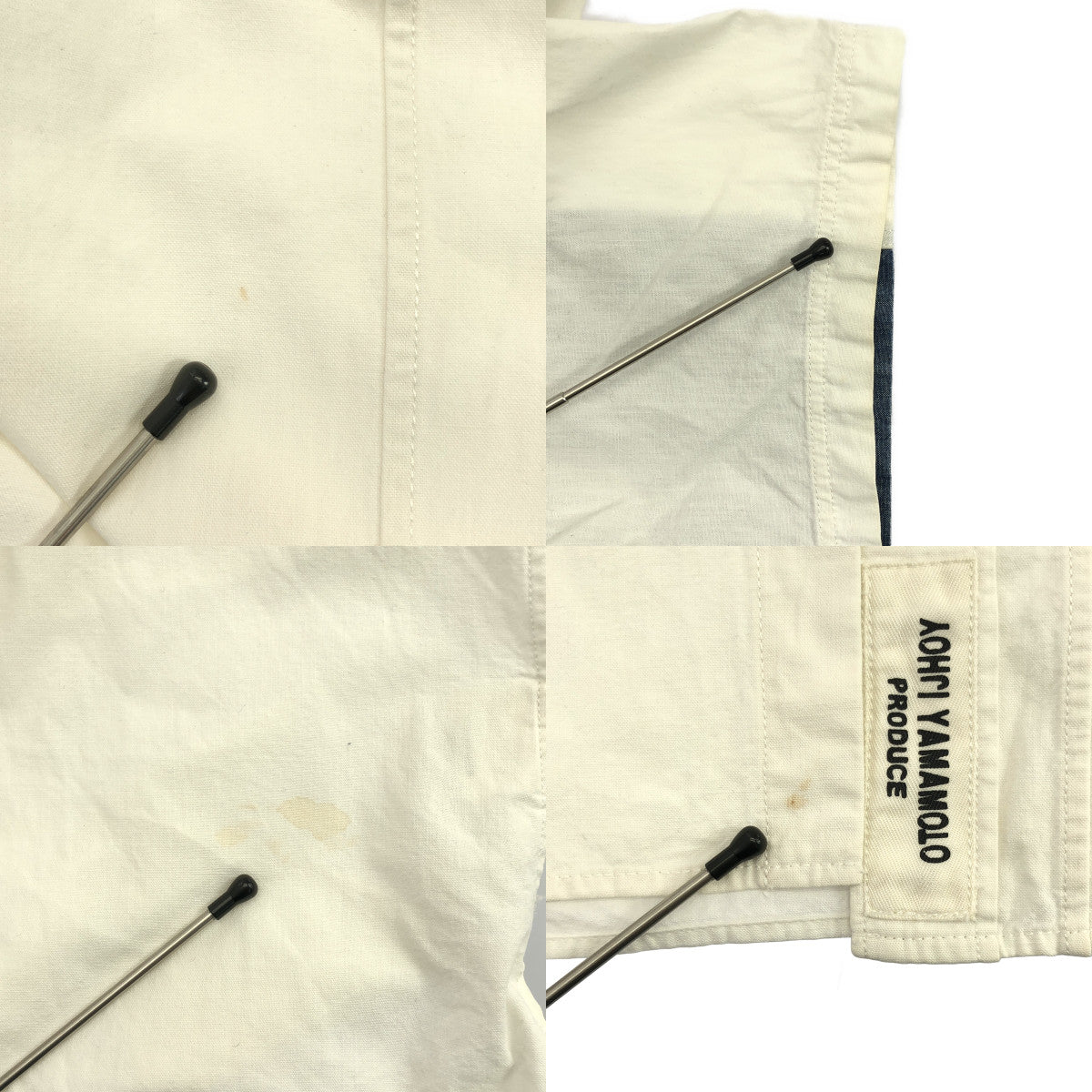 YOHJI YAMAMOTO POUR HOMME | 2015SS | 牛仔拼布短袖襯衫 | 尺寸 2 | 男款