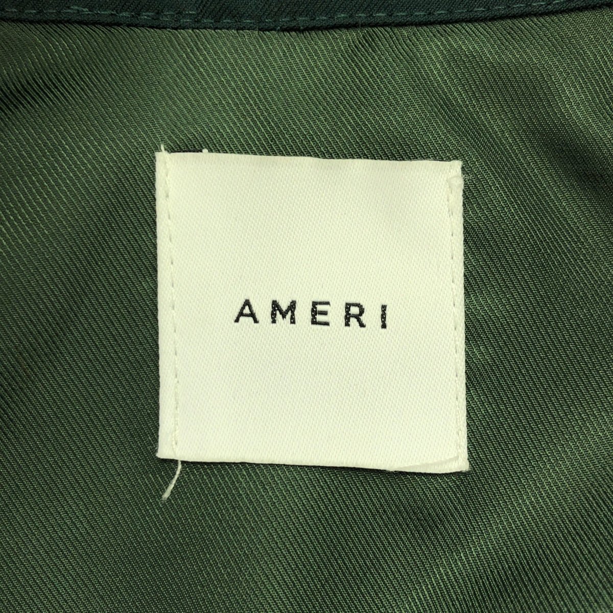 Ameri VINTAGE / 아메리빈티지 | × STUDIOUS 별주 백 플리츠 레이어드 코트 / 총 안감 | F | 그린 | 여성