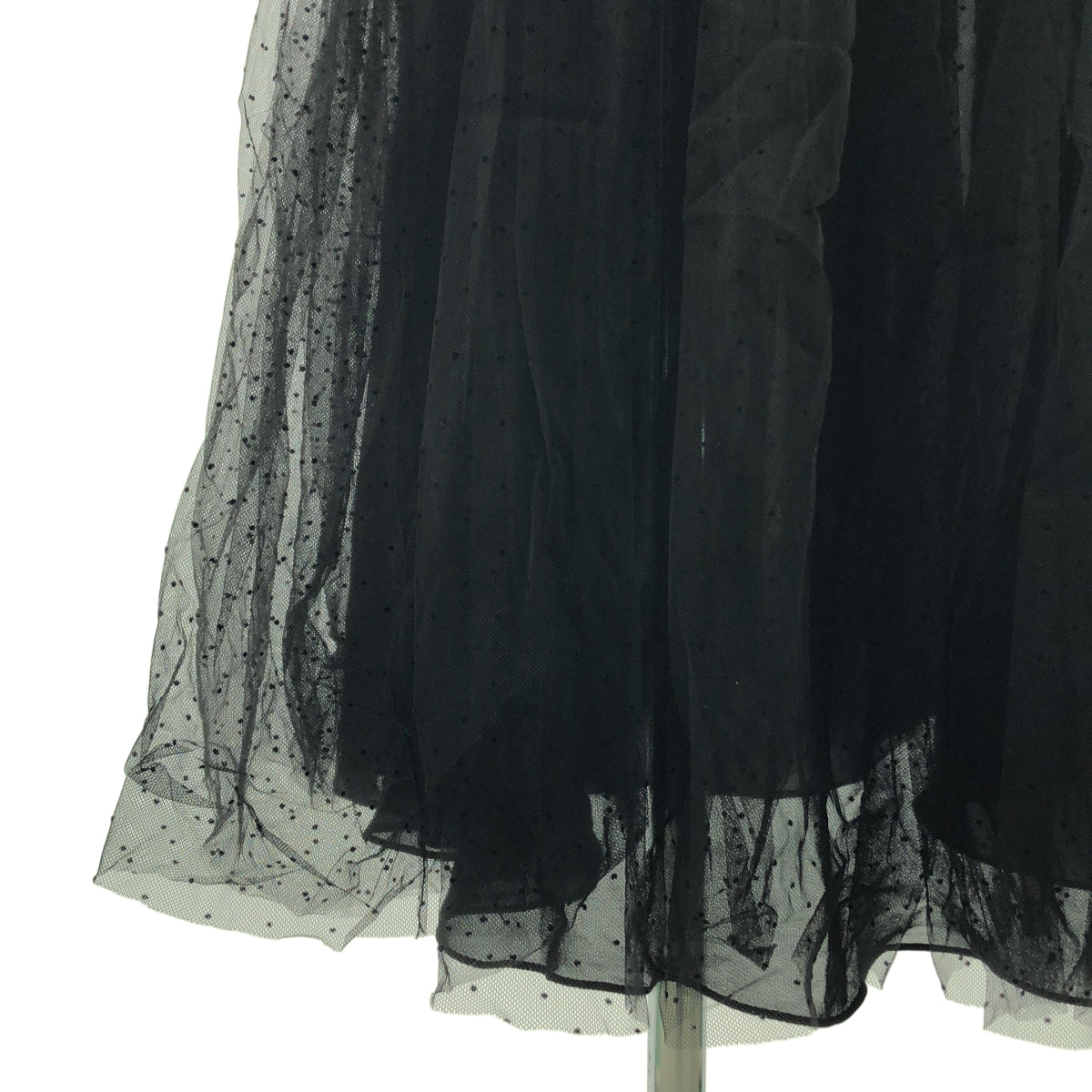 Christian Dior / 迪奧 | 2024春夏 | 圓點百褶薄紗半身裙 | 36 | 女士