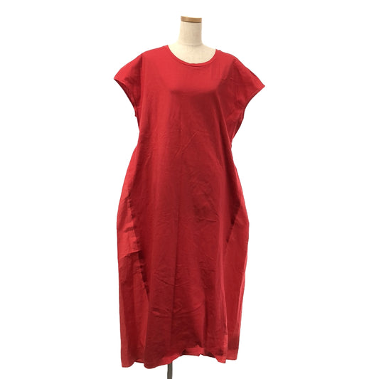 [Good Condition] MEIMEIJ / Meimeijay | Cotton Back Gathered Dress | 38 | Red | Women's