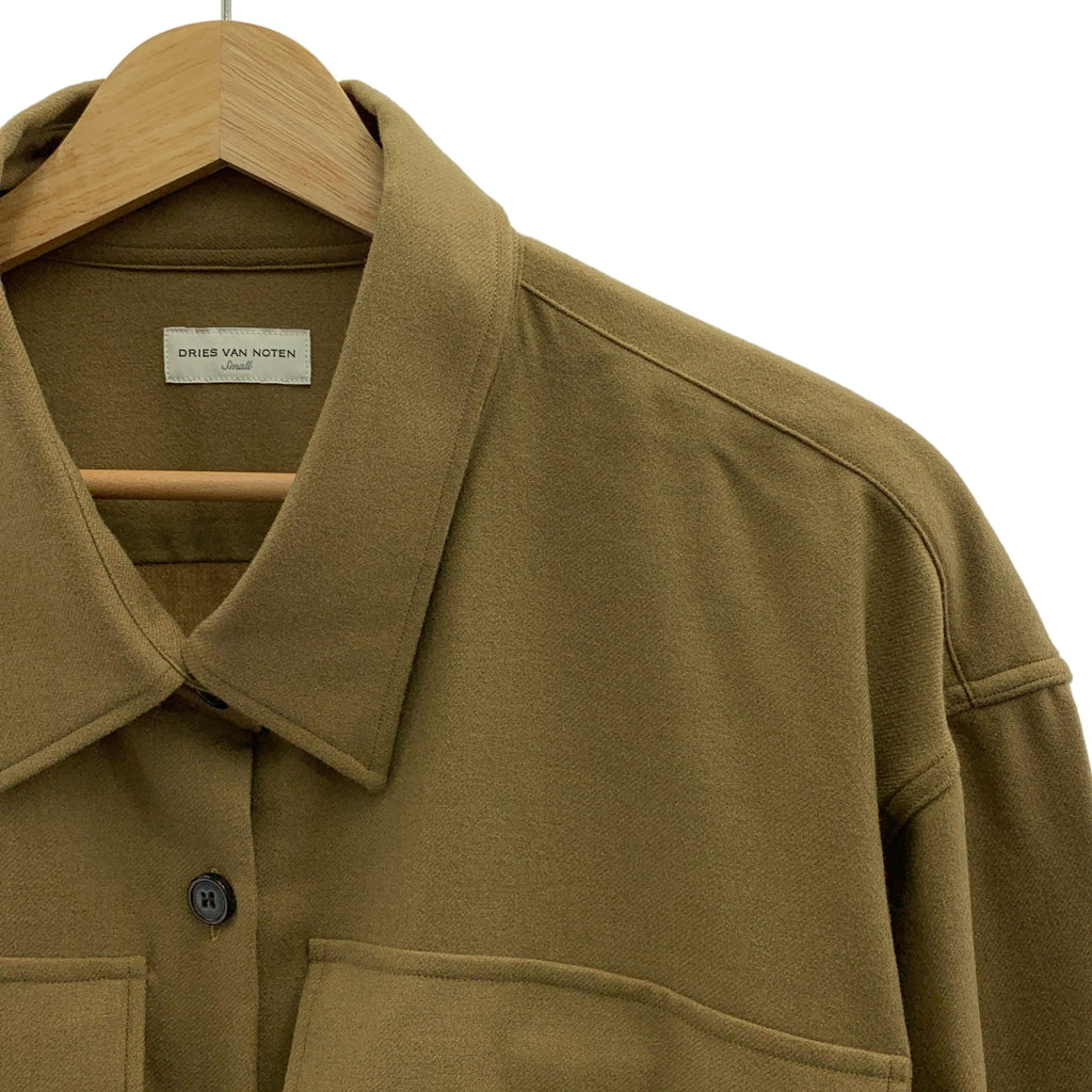 DRIES VAN NOTEN / 드리스 반 노튼 | 더블 포켓 밀리터리 오버 롱 셔츠 | S |