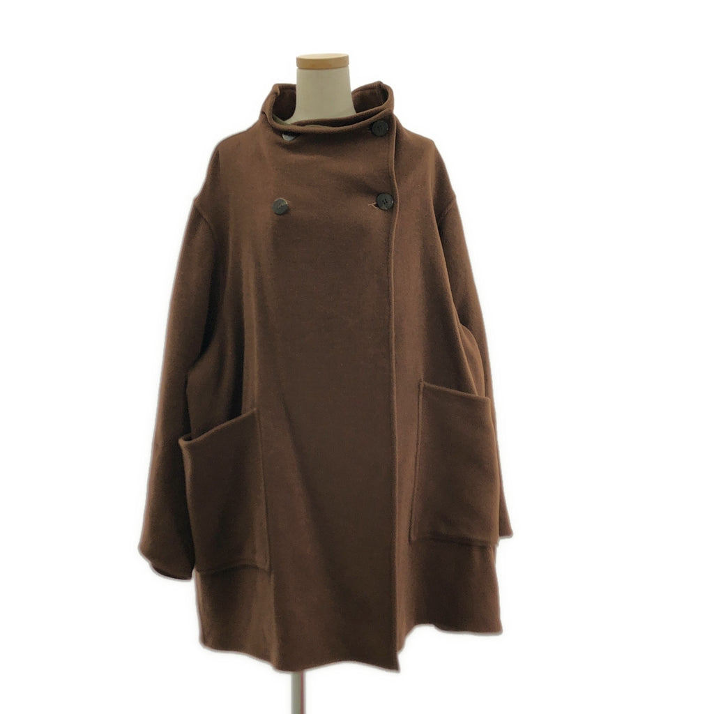 AQUASCUTUM / アクアスキュータム | ウール モックネック ロングコート | M | レディース