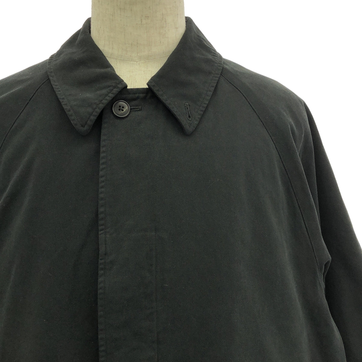 [狀況良好] COMOLI | 2024AW | 染平領大衣 | 尺寸 3 | 黑色 | 男款